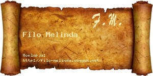 Filo Melinda névjegykártya